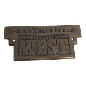 Lexington American County West Collection Logo Nameplate Plaque Badges Emblem